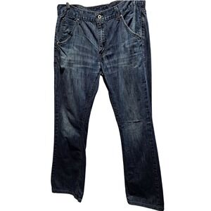 Levis 527 Jeans Men's W36 L32 Blue Denim Slim Fit Bootcut Distressed